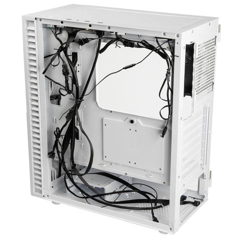 Kolink Observatory HF Glass Midi torony Számítógép ház Fehér 2 előre telepített LED-hűtő, 4 előre te 10. kép