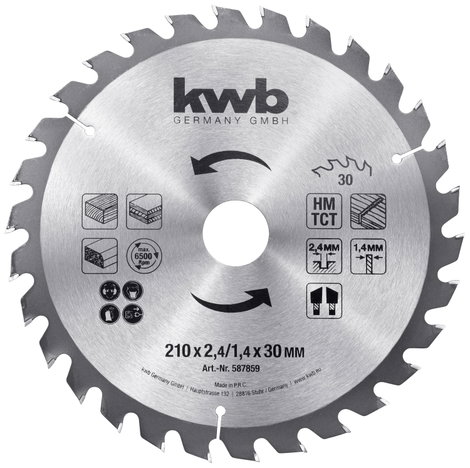 kwb 587859 Körfűrészlap 210 x 30 mm 1 db