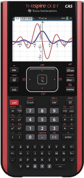 Texas Instruments NSPCXCASIIT Grafikus számítógép Fekete Akkuról üzemeltetett