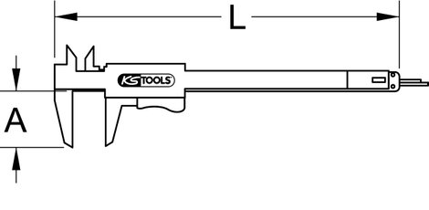 KS Tools 300.0510 300.0510 Zseb tolómérő 6. kép
