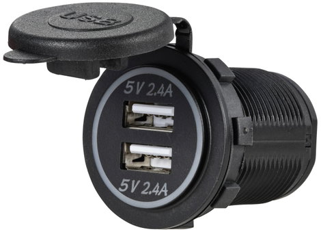 VOLTCRAFT USB dupla aljzat 12-24V 4,8A 12/24 V 2. kép