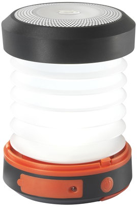 SP-SB-6038 Kemping lámpás EEK G (A - G) 120 lm Napenergiával üzemeltetett 138 g Fekete/piros
