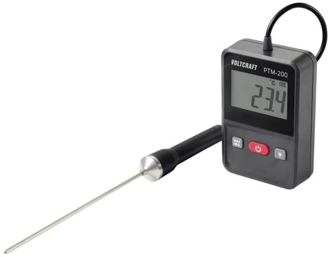 VOLTCRAFT PTM-200 Beszúrós hőmérő Mérési tartomány, hőmérséklet -200 - 200 °C Érzékelő típus Pt1000 2. kép