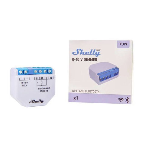 Shelly Dimmer 0-10V Dimmer (fényerőszabályzó) Bluetooth, Wi-Fi 2. kép