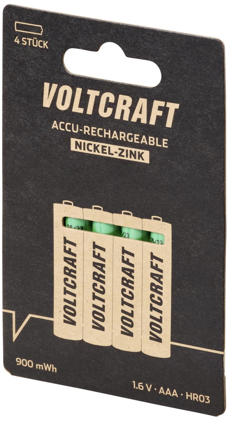 VOLTCRAFT HR03 Mikroakku NiZn 550 mAh 1.6 V 4 db 3. kép