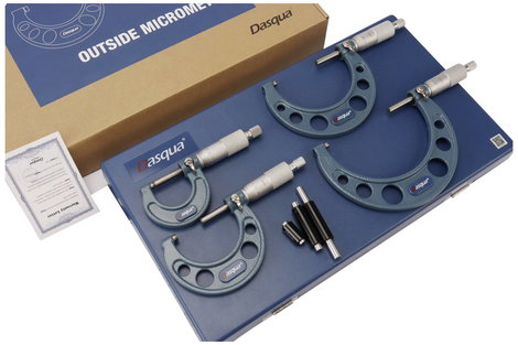 Dasqua 4111-8210 4111-8210 Mikrométer készlet 0 - 100 mm Leolvasás: 0.01 mm 7. kép