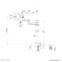 Neomounts DS60-425BL1 1 részes Monitor asztali tartó 43,2 cm (17) - 68,6 cm (27) Fekete Dönthető, Fo 18. bélyegkép