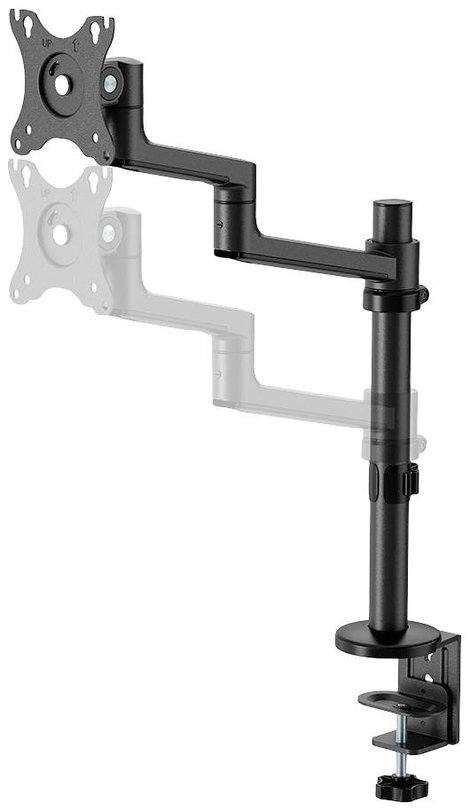 Neomounts DS60-425BL1 1 részes Monitor asztali tartó 43,2 cm (17) - 68,6 cm (27) Fekete Dönthető, Fo 6. kép