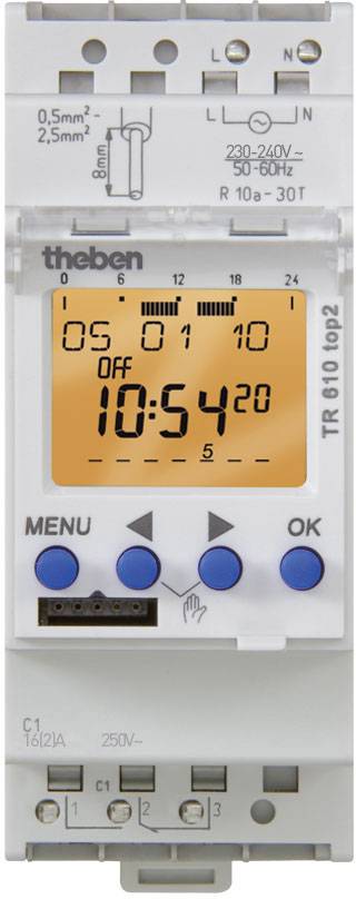 Theben TR 610 top2 G Kalapsínes időkapcsoló óra 3. kép