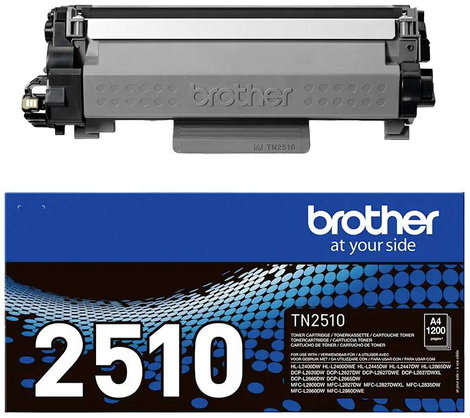 Brother Toner TN-2510 Eredeti Fekete 1200 oldal TN2510 3. kép