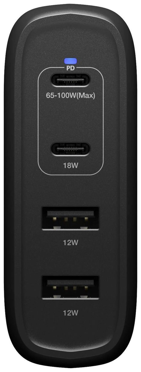 Otterbox Standard EU USB C 78-81343 USB-s töltőkészülék Beltér 100 W 4 x USB-C®, USB-A 2. kép