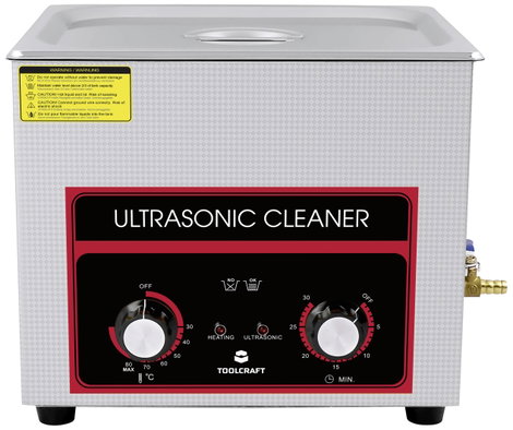 TOOLCRAFT USC-1000 Ultrahangos tisztító Műhely, Ékszerek, Irodaszer 440 W 10 l fűtéssel, tisztítókos 2. kép