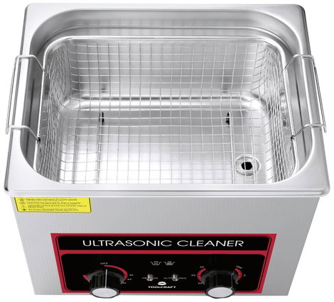 TOOLCRAFT USC-1000 Ultrahangos tisztító Műhely, Ékszerek, Irodaszer 440 W 10 l fűtéssel, tisztítókos 4. kép