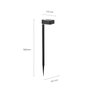 Philips Napelemes kerti lámpa Vynce 8720169265684 LED 1.5 W Melegfehér Fekete 3. bélyegkép