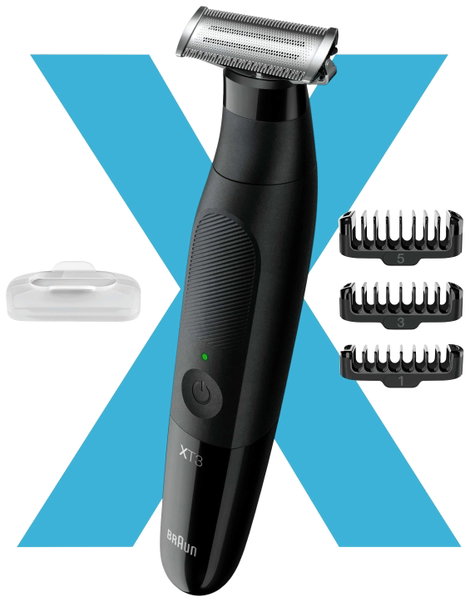 Braun XT3100 Szakállvágóó, Hajvágó, Tesztszőrzet nyíró Lemosható Fekete