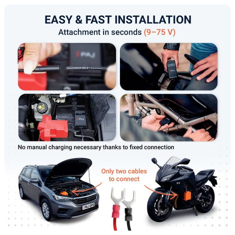 PAJ GPS VEHICLE FINDER 4G 2.0 GPS helymeghatározó rendszer Járműkövetés Fekete 4. kép