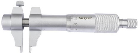Dasqua 4911-8110 4911-8110 Belső mikrométer Referenciamérettel 25 - 50 mm Leolvasás: 0.01 mm