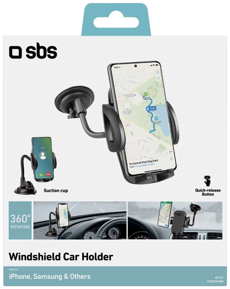 sbs mobile Universalhalterung für Autos für Smartphone bis zu 6 Tapadókorong Autós mobiltelefon tart