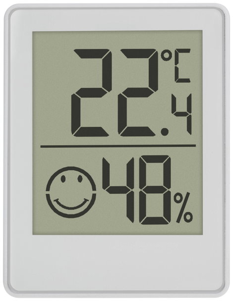 TFA Dostmann Digitales Thermo-Hygrometer Hőmérséklet- és légnedvesség mérő Fehér