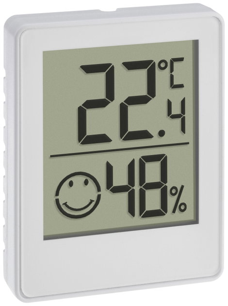 TFA Dostmann Digitales Thermo-Hygrometer Hőmérséklet- és légnedvesség mérő Fehér 2. kép