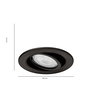 Philips 8720169266858 Fresco LED-es beépíthető lámpa LED GU10 4.6 W Fekete 3. bélyegkép