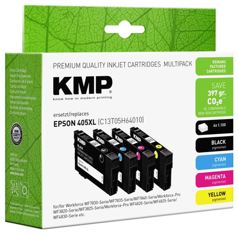 KMP Tinta helyettesíti Epson 405XL, T05H6, T05H1, T05H2, T05H3, T05H4 Kompatibilis Kombinált csomag  2. kép