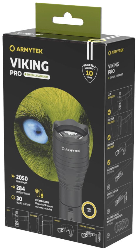 ArmyTek Viking Pro Warm LED Kézilámpa Akkuról üzemeltetett 2050 lm 136 g 3. kép