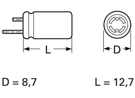 Frolyt E-KSU302 Bipoláris kondenzátor Radiális kivezetéssel 5 mm 22 µF 50 V 20 % (Ø x H) 8.7 mm x 12 2. kép