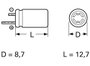 Frolyt E-KR3008 Elektrolit kondenzátor Radiális kivezetéssel 5 mm 22 µF 40 V (Ø x H) 8.7 mm x 12.7 m 2. bélyegkép