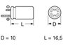 Frolyt E-KR3056 Elektrolit kondenzátor Radiális kivezetéssel 5 mm 100 µF 40 V (Ø x H) 10 mm x 16.5 m 2. bélyegkép