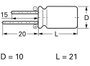 Frolyt E-RY3047 Elektrolit kondenzátor Radiális kivezetéssel 5 mm 220 µF 63 V 20 % (Ø x H) 10 mm x 2 2. bélyegkép