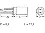 Frolyt E-KS3051 Elektrolit kondenzátor Radiális kivezetéssel 5 mm 47 µF 50 V 20 % (Ø x H) 8.7 mm x 1 2. bélyegkép