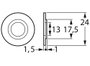 FTCAP I12 1004609 #####Isolierscheibe (Ø) 30 mm 1 db bélyegkép