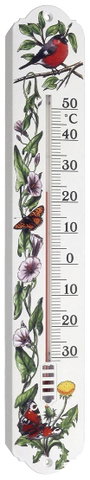 TFA Dostmann Analoges Innen-Außen-Thermometer Hőmérő Fehér, Virág bélyegkép