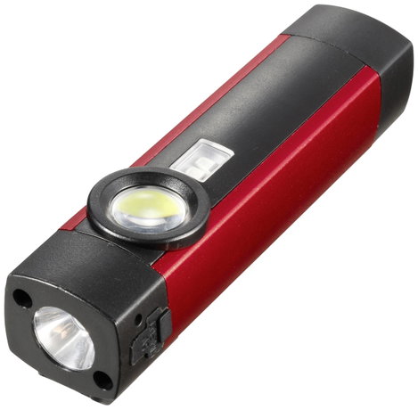 Alumínium akkus munkalámpa, LED/UV LED, 200 lm, TOOLCRAFT TO-8699439 4. kép