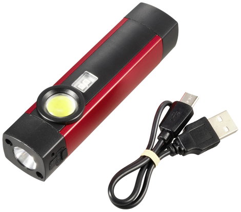 Alumínium akkus munkalámpa, LED/UV LED, 200 lm, TOOLCRAFT TO-8699439 6. kép