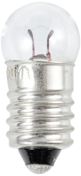 TRU COMPONENTS TC-11937116 Gömbizzó 3 W 24 V Átlátszó E10 foglalat 11,5 x 24 mm 1 db