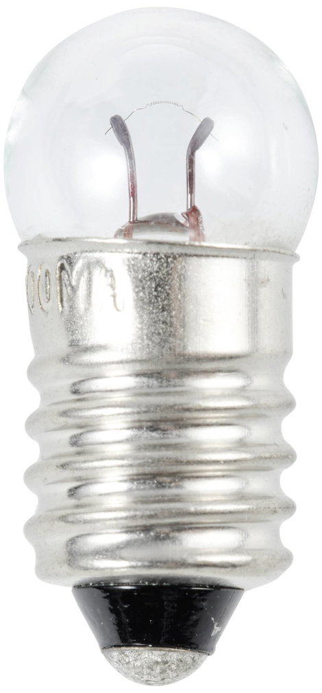 TRU COMPONENTS TC-11937116 Gömbizzó 3 W 24 V Átlátszó E10 foglalat 11,5 x 24 mm 1 db