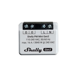 Shelly Plus PM Mini Gen. 3 Vezeték nélküli kapcsoló Wi-Fi, Bluetooth