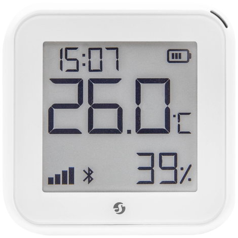 Shelly Plus H&T Gen. 3 Matte White Vezeték nélküli hőmérséklet- és légnedvesség érzékelő Bluetooth,