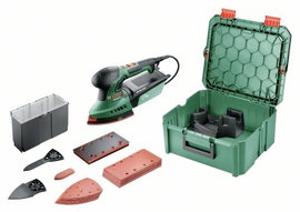 Bosch Home and Garden PSM 200 AES + SystemBox 06033B6002 Multifunkciós csiszoló 200 W 92 x 182 mm