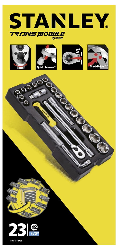 STANLEY STMT1-74726 Dugókulcs készlet STMT1-74726 5. kép