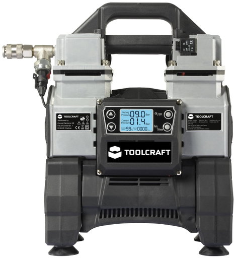 TOOLCRAFT TO-8952876 Sűrített levegős kompresszor 500 W 12 V/DC, 230 V/AC 9 bar 2. kép
