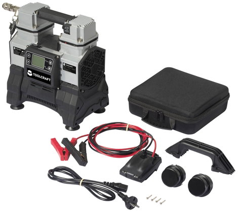 TOOLCRAFT TO-8952876 Sűrített levegős kompresszor 500 W 12 V/DC, 230 V/AC 9 bar 7. kép