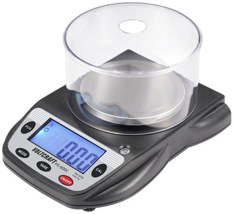 Precíziós zsebmérleg 0,01 - 600 g, VOLTCRAFT PS-600C