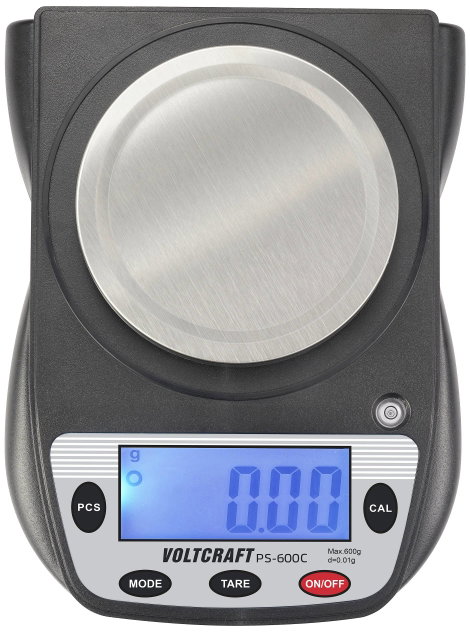 Precíziós zsebmérleg 0,01 - 600 g, VOLTCRAFT PS-600C 3. kép