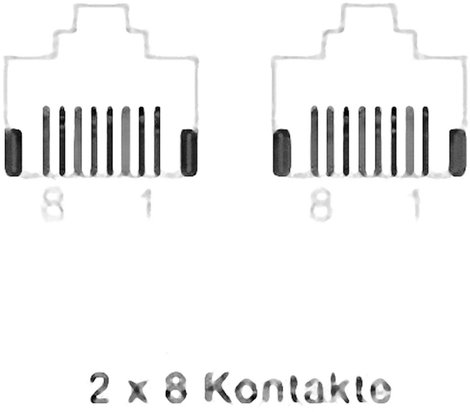 Rutenbeck 13010131 Telfoncsatlakozó Falra szerelhető Tiszta fehér 2. kép