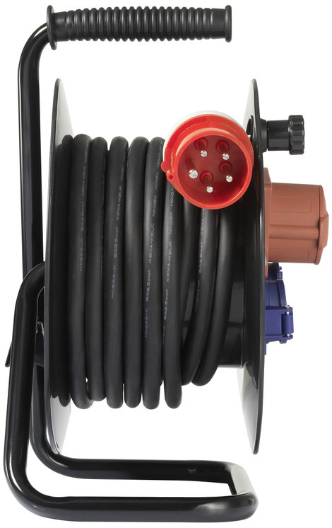 Sygonix SY-5806894 Kábeldob 25 m Fekete CEE dugó, 16 A, 5 pólusú 4. kép
