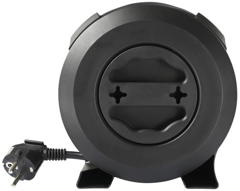 Sygonix SY-5806896 Kábeldob 5 m Fekete Védőérintkezős dugó 3. kép