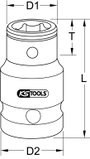 KS Tools 911.4351 9114351 Bit adapter 38 mm 1 db 2. bélyegkép